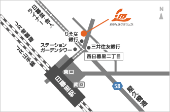 東京出張所　アクセスマップ